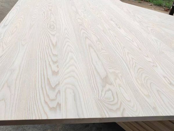 White wax wood paneling